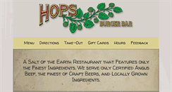 Desktop Screenshot of hopsburgerbar.com